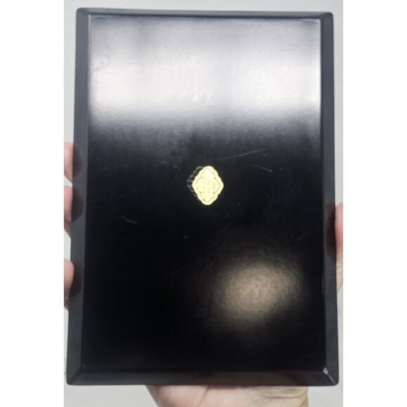 Vintage Otagiri Japanese Lacquerware Serving Trinket Tray Fans Floral Motif Set - Picture 3 of 12